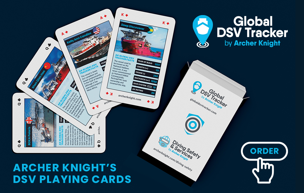 Global DSV Tracker Playing Cards, featuring 54 of the most prominent DSV’s worldwide